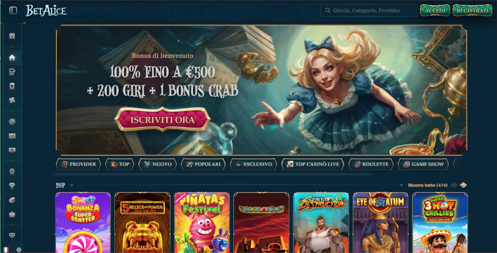 vyzvedni Betalice Casino bonus bez vkladu banner