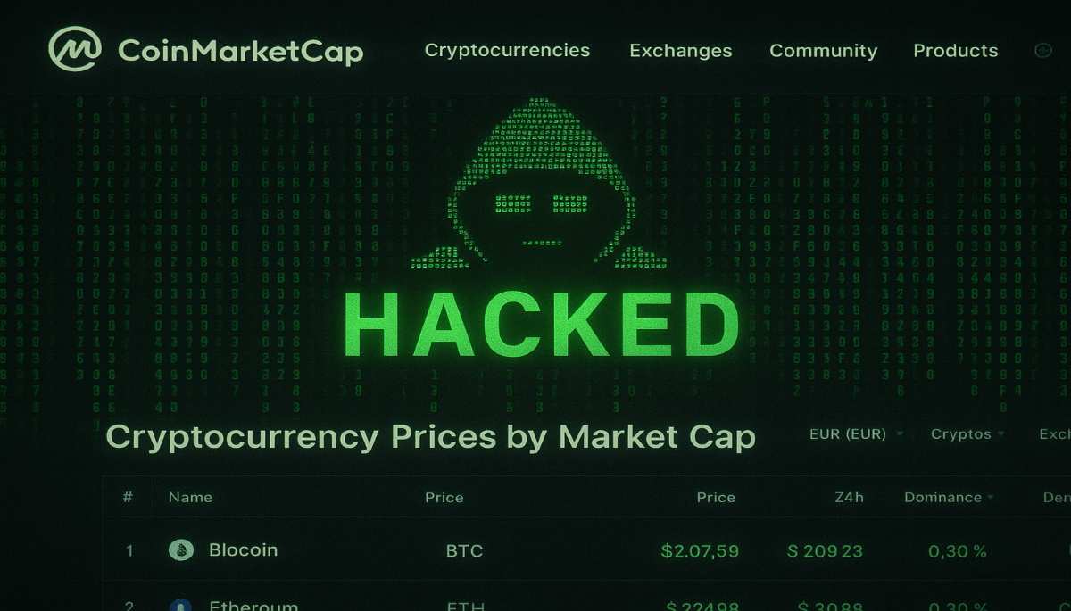 CoinMarketCap gehackt: Schadelijke pop-up jaagt op crypto-wallets