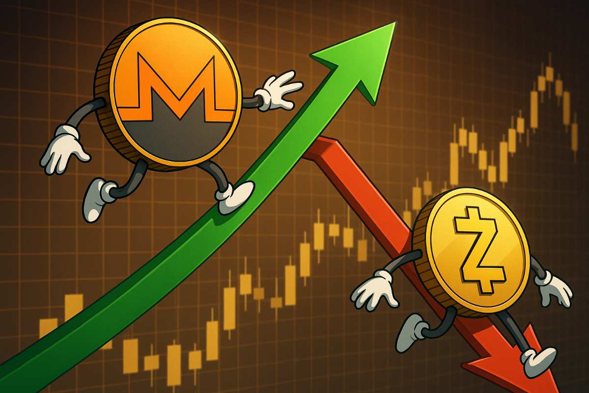 Monero (XMR) schiet 23% omhoog terwijl Zcash 25% (ZEC) zakt: Rotatie in  privacymunten tijdens rustige Thanksgiving