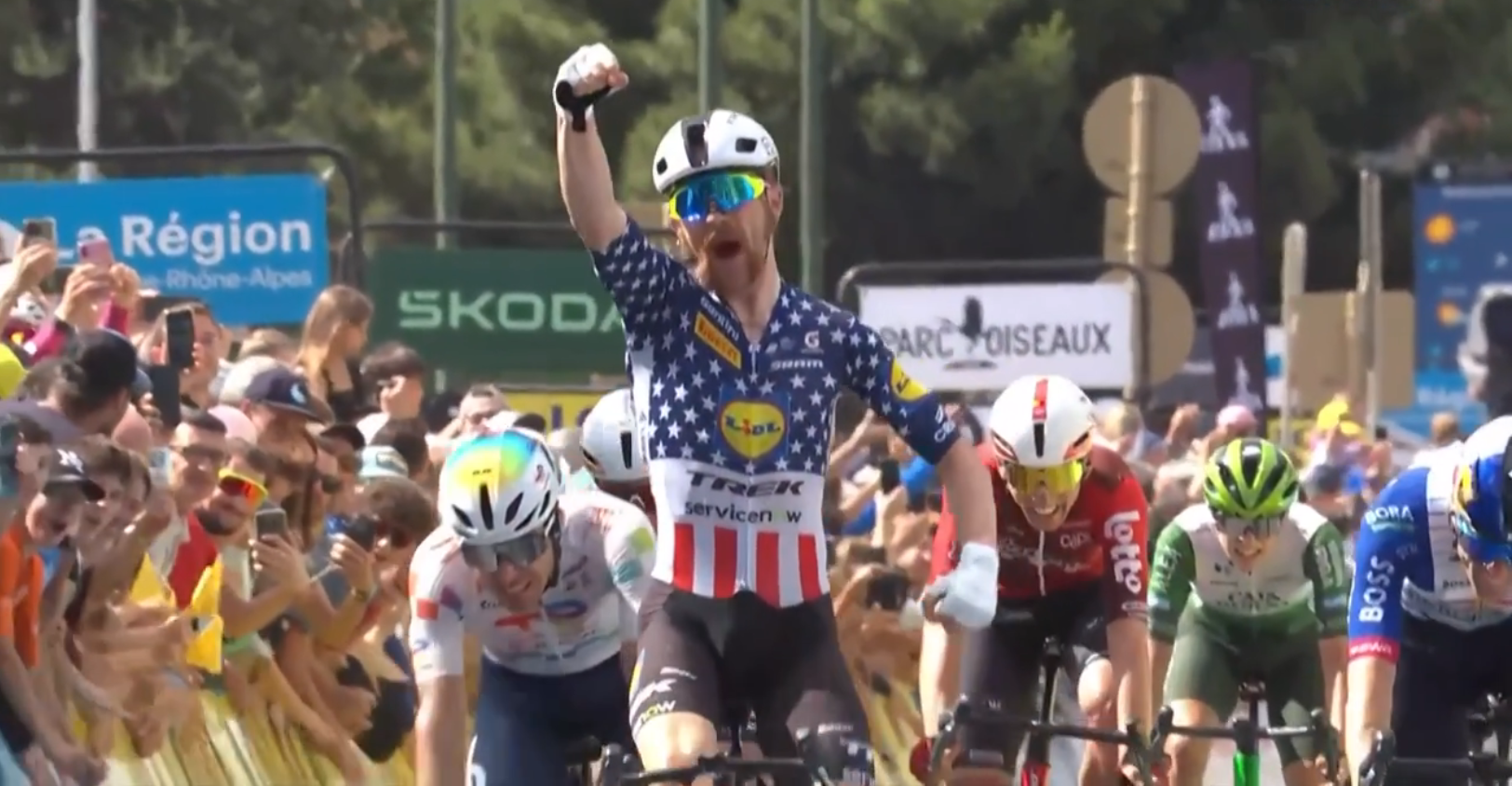 Results Tour Auvergne-Rhône-Alpes stage 4 - Quinn Simmons takes