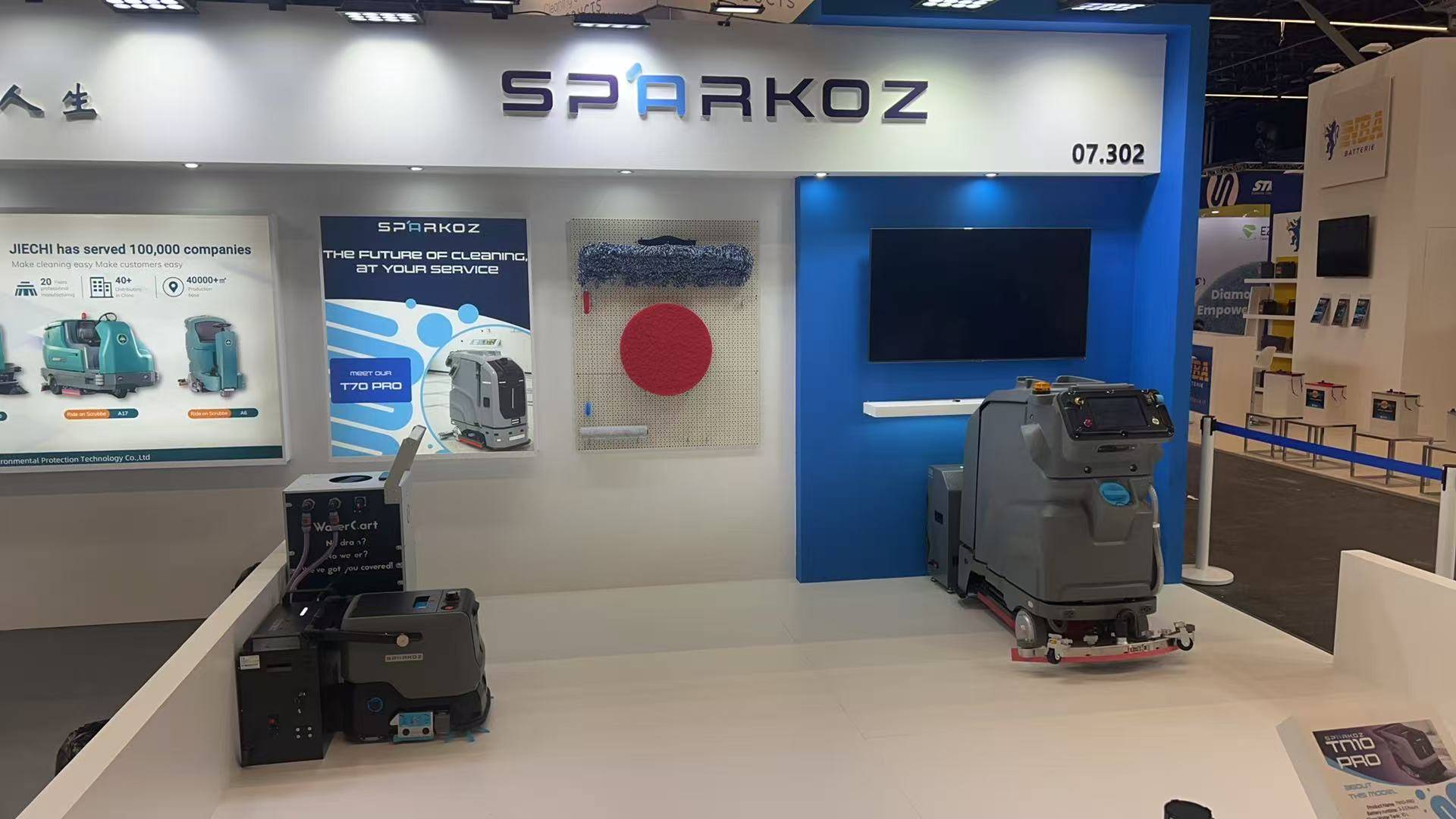 Sparkoz TN70 Pro robot de nettoyage autonome à Interclean Amsterdam 2026