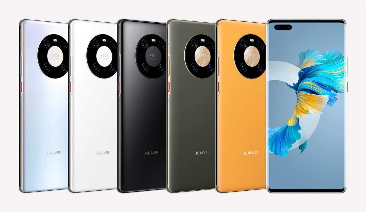 Huawei Mate 40 Pro/Pro+ official renders' leak confirms 5 color