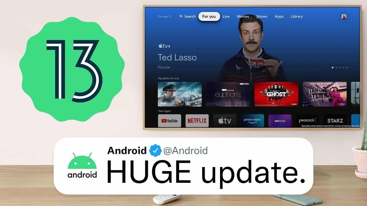 Google Android 13 for TV official version released (with updates)
