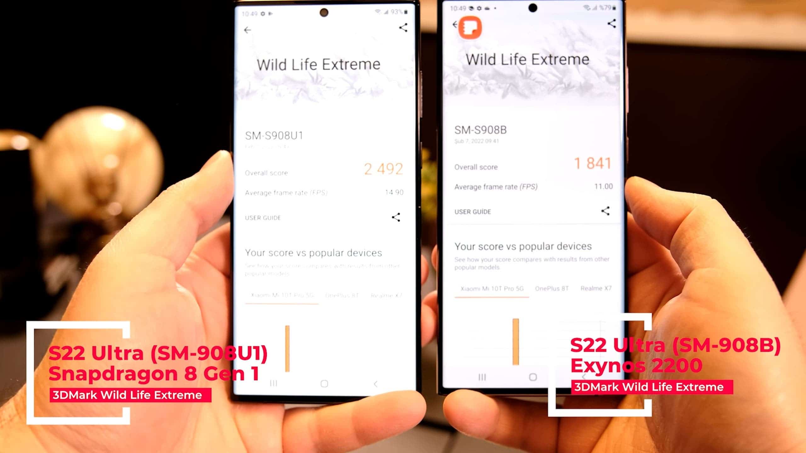 GPU Testing: Exynos 2200 Vs Snapdragon 8 Gen 1 - Shocking result