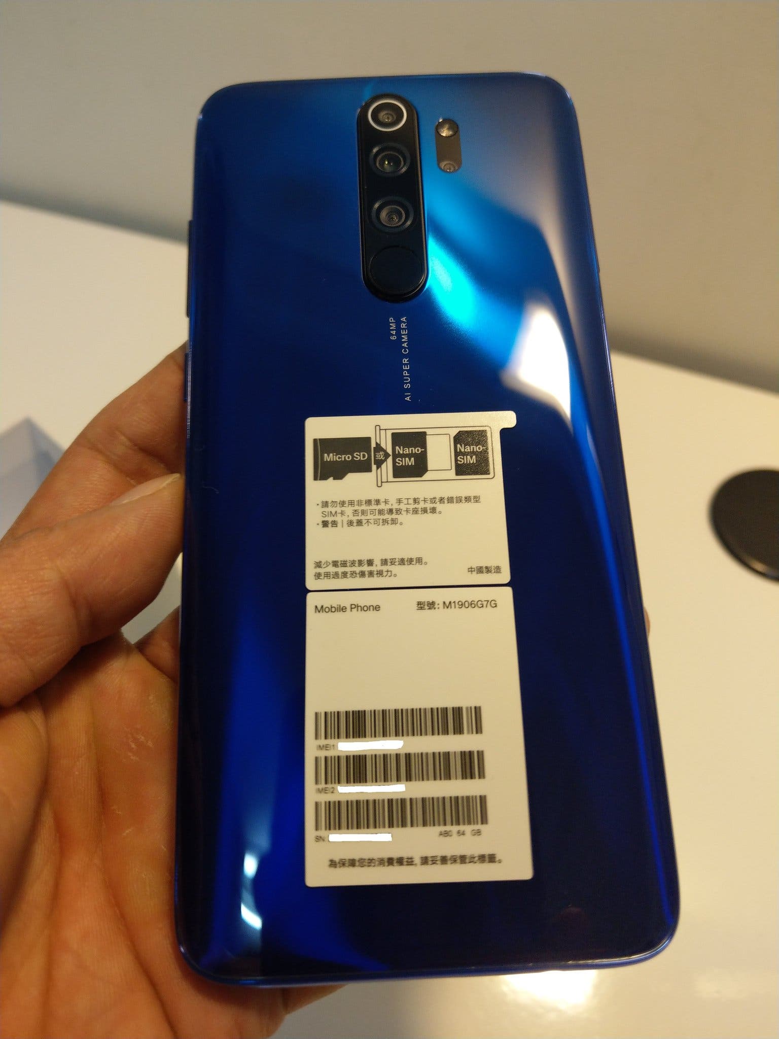 スマートフォン本体 Redmi Note 8 Pro Ocean Blue 6GB/128GB Xiaomi Redmi Note 8 Pro - 128 GB - Deep Sea Blue (Unlocked