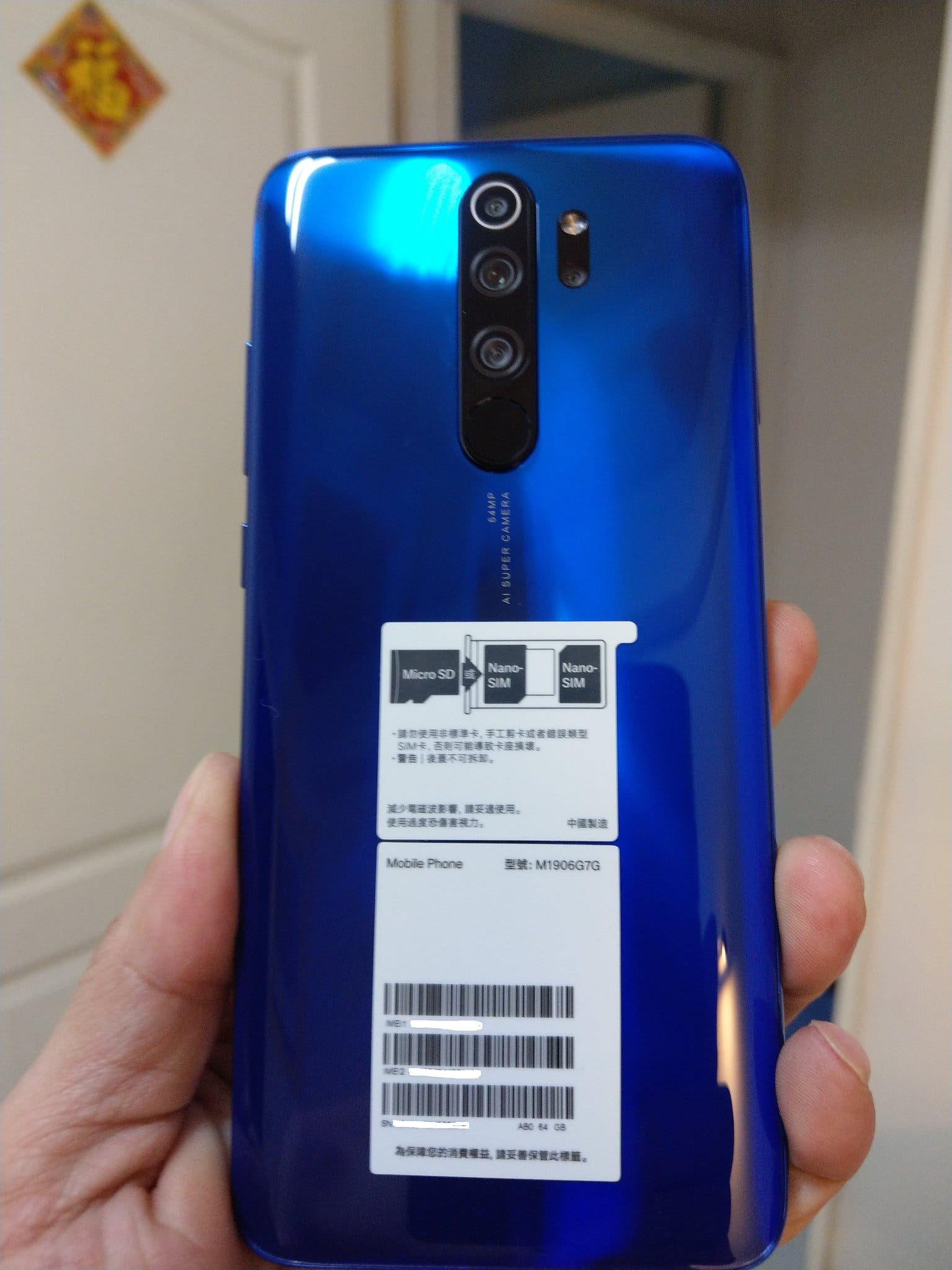 スマートフォン本体 Redmi Note 8 Pro Ocean Blue 6GB/128GB Xiaomi Redmi Note 8 Pro 6gb + 128gb New Model Cell Phone