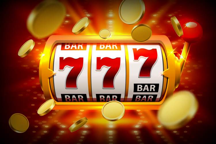 Banner de 777 casino con slots y monedas