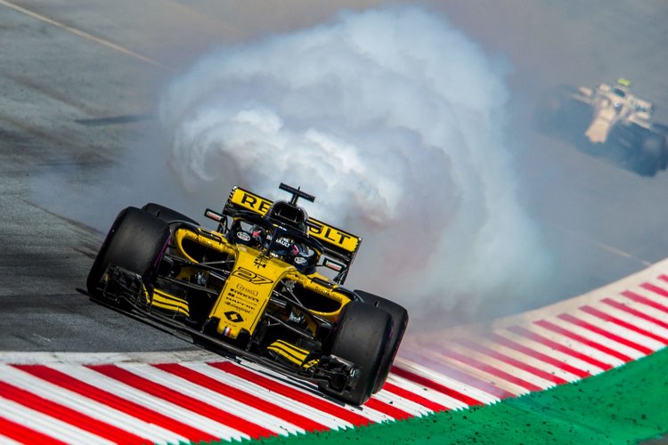 FIA 破損有 EXCEPTION V10 RENAULT F1 RS9 1/5 エンジン ルノー