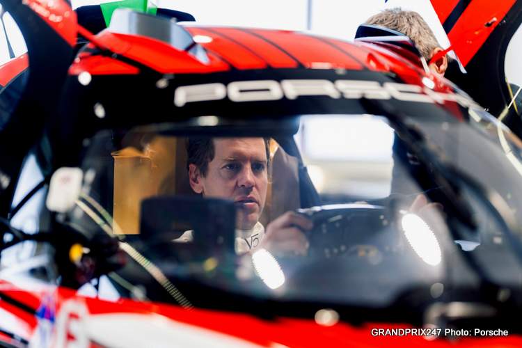 GRANDPRIX247 | Vettel in action for Porsche 963 WEC Hypercar pre