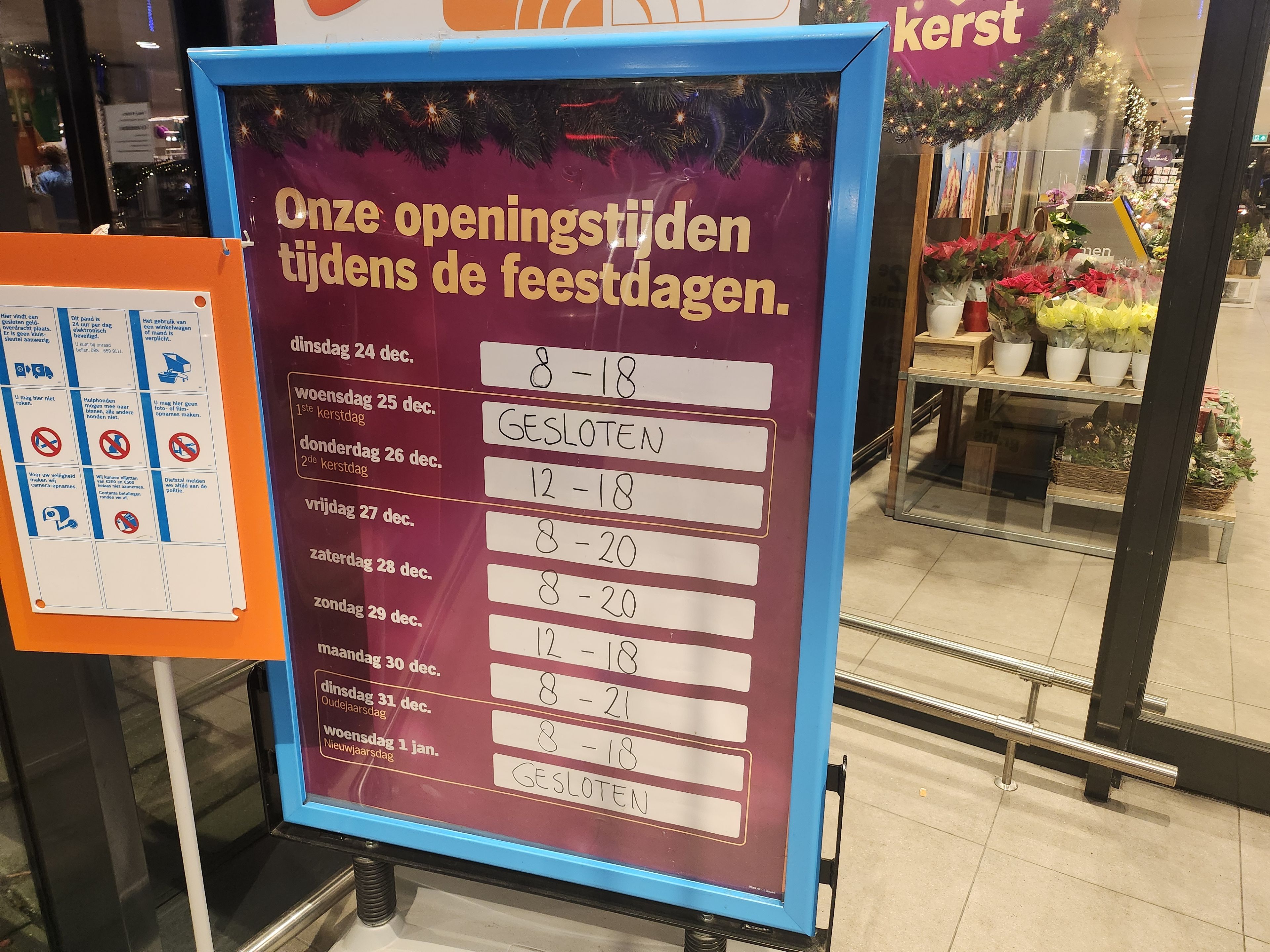 Wat zijn de openingstijden voor winkels?