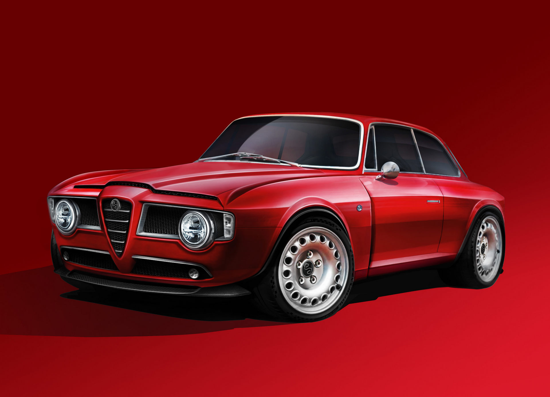 Alfa Romeo Giulia GT restomod anteriore