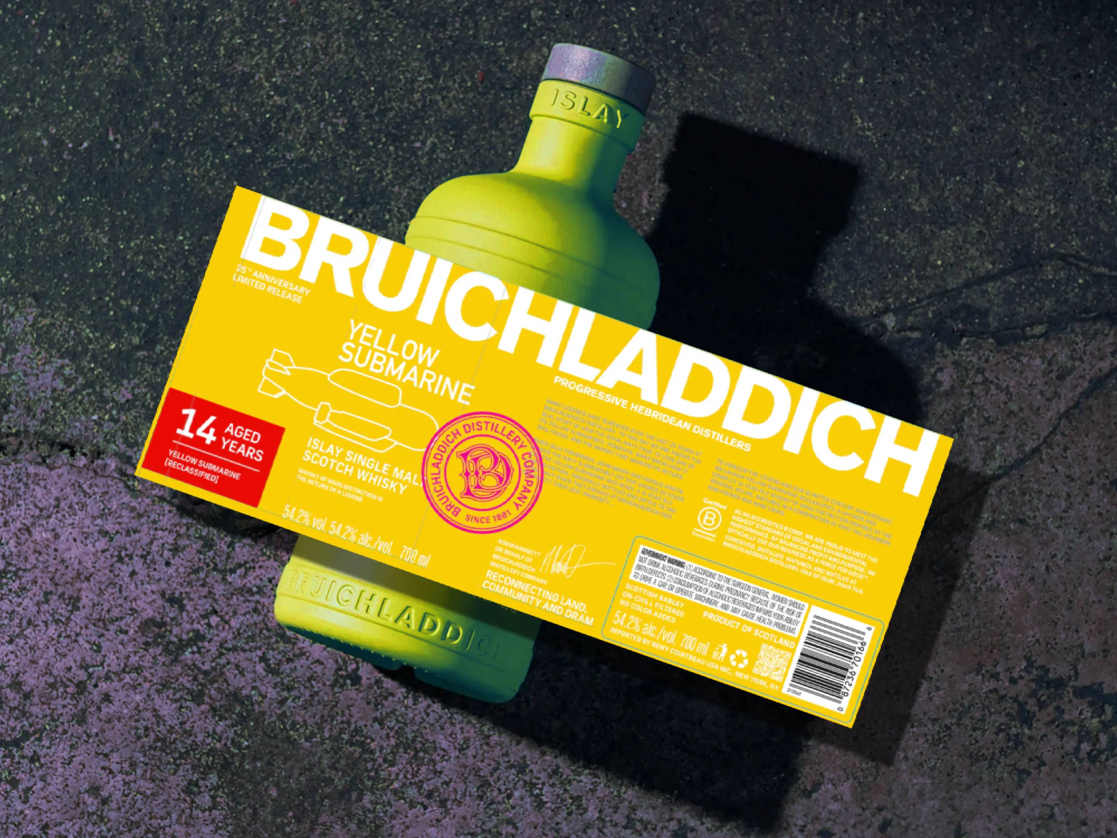BRUICHLADDICH CELEBRATES 25 YEARS WITH THE RETURN OF YELLOW 美品B