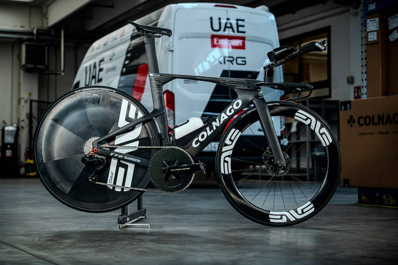 Pogačar unveils new Colnago TT bike at Tour de Romandie